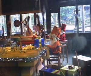 yapboz Noel elf oyuncakların üretiminde çalışan